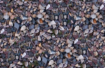 seamless Gravel, pebbles closeup