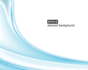 Vector abstract blue waves background.