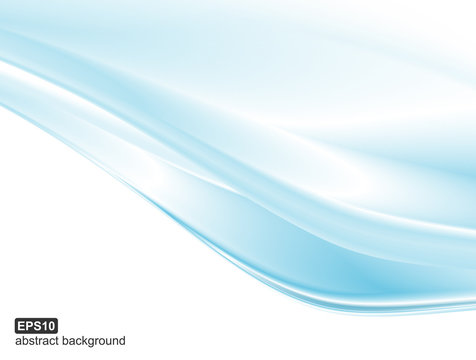 Vector abstract blue waves background.