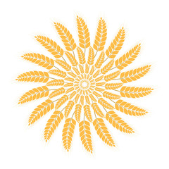 Wheat Sun - Decorative Element