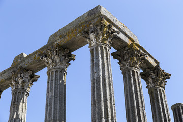Naklejka premium detail of ancient temple of Evora