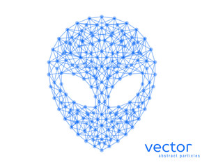 Vector illustration of alien head