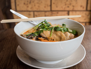 Chicken Laksa, one of the best Asian cuisine in Australian taste.