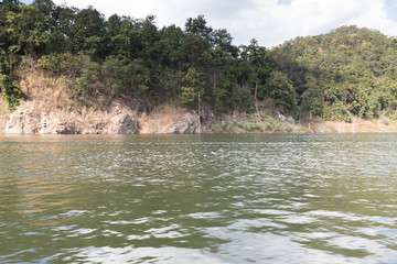 Beautiful landscape of Lake in the mountains