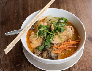 Chicken Laksa, one of the best Asian cuisine in Australian taste.