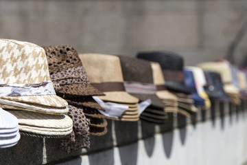 pile of fashionable hats