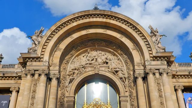 4K Paris Museum, Grand Palace Famous Landmark Architecture, Tourism