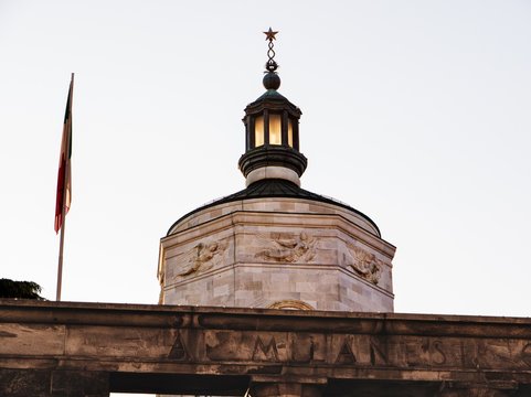 il Tempio della Vittoria,monumento ai milanesi caduti nella grande guerra