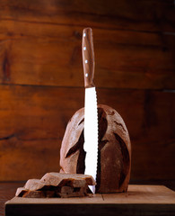 Knife and bread
