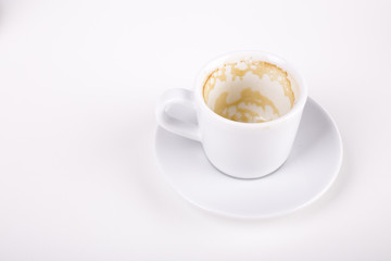 empty cup of finnished coffe