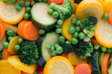 Fresh frozen vegetables eco food, natur.