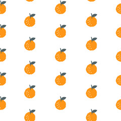 Seamless Doodle Fruit Background Pattern : Vector Illustration