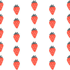 Fototapeta na wymiar Seamless Doodle Fruit Background Pattern : Vector Illustration