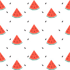 Seamless Doodle Fruit Background Pattern : Vector Illustration