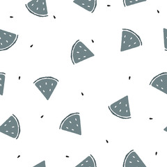 Seamless Doodle Fruit Background Pattern : Vector Illustration