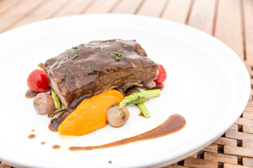 Slow cook roasted Rib