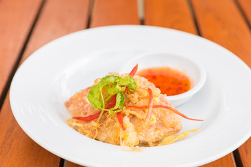 Fried crab