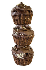 Chocolate cupcakes (image with clipping path)