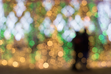 Obraz premium City lights in the evening blurring background