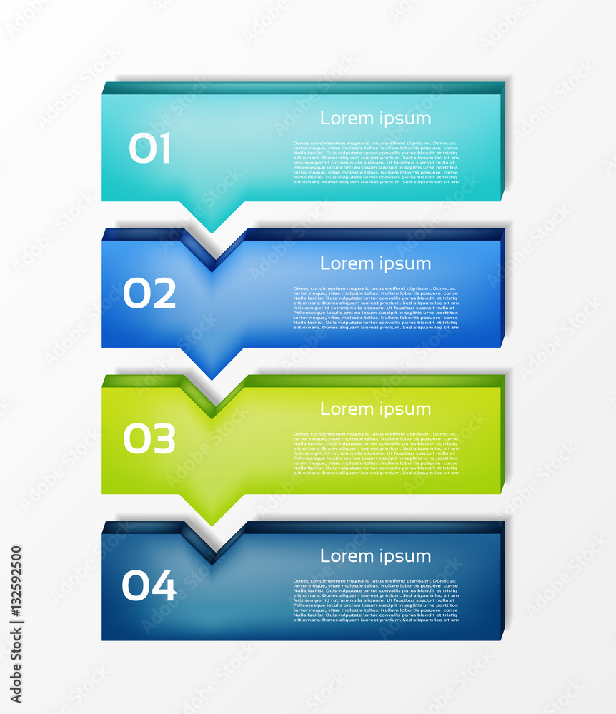 Wall mural modern infographics options banner. vector illustration. can be used for workflow layout, diagram, n