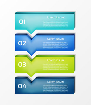 Modern  infographics options banner. Vector illustration. can be used for workflow layout, diagram, number options, web design.