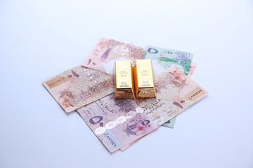 Obraz na płótnie Canvas qatar money
