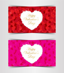Design Template  Heart for Valentine's Day Background