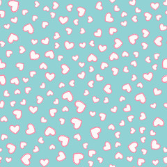 seamless pattern with hearts