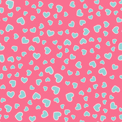 seamless pattern with hearts