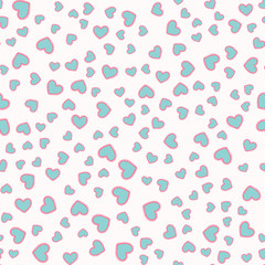 seamless pattern with hearts