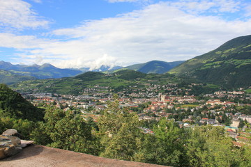 Fototapeta na wymiar Bressanone Vista da Ovest