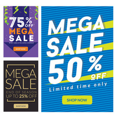 Modern Sale Banner Set, Suitable For Call To Action Button, Advertisement, E-newsletter, Web Banners, Posters and Social Media Promotions