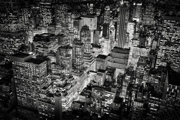 Jasne światła miasta w Nowym Jorku, USA - 132595756