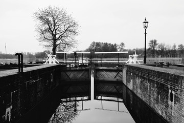 Sluice at Oud Verlaat, Rottemeren, The Netherlands