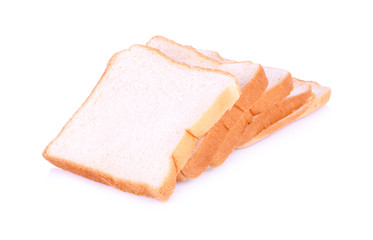 sliced bread isolated on white background