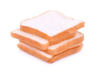 sliced bread isolated on white background