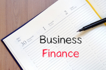 Obraz premium Business finance concept on notebook