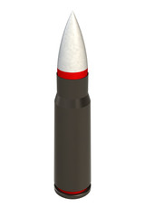 Ammunition cartridge of the AK-47 - Bullet 7.62x39mm  (3D model)