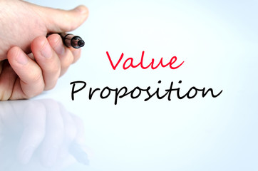 Value proposition text concept