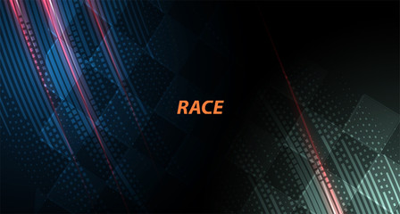 Racing square background, vector illustration abstraction in car track