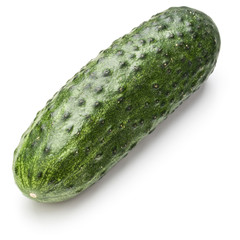 Cucumber vegetable isolated on white background cutout