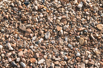 Background, small stones, beach