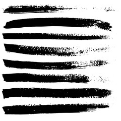 Ink vector brush strokes. Vector illustration. Grunge texture.