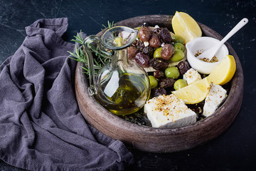Greek Meze  - olives and Feta