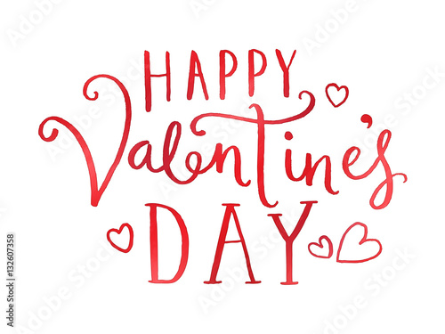 Happy valentines day greeting card. font composition stock vector "HAPPY VALENTINE’S DAY Card in handdrawn font with hearts" Stock image