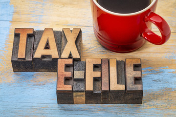 tax e-file word abstract