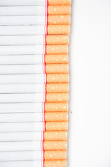 cigarette on white background