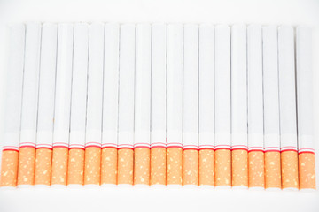 cigarette on white background