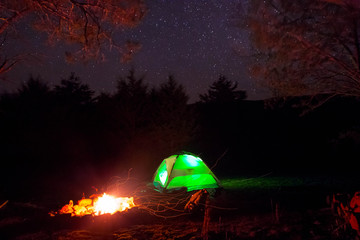 Camp in the Mountains 
