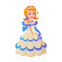Fototapeta premium Princess character vectorillustration.